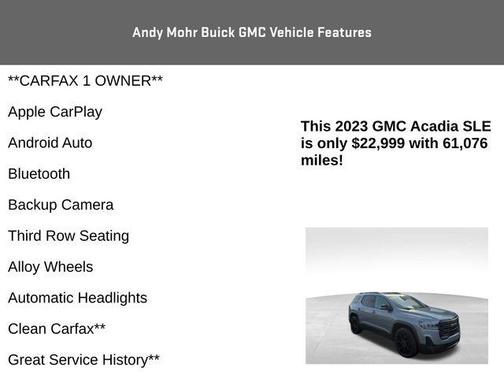 2023 GMC Acadia SLE