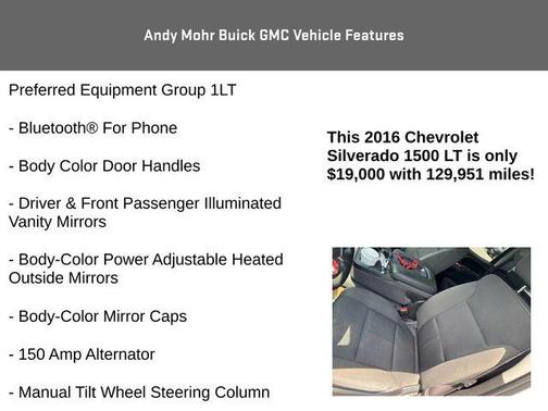 Summit White 2016 Chevrolet Silverado 1500 LT