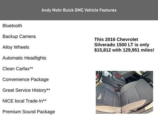 Summit White 2016 Chevrolet Silverado 1500 LT