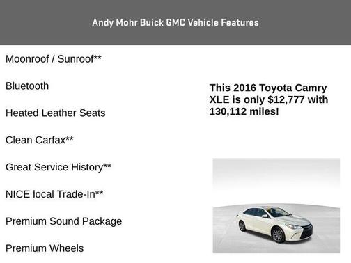 2016 Toyota Camry XLE
