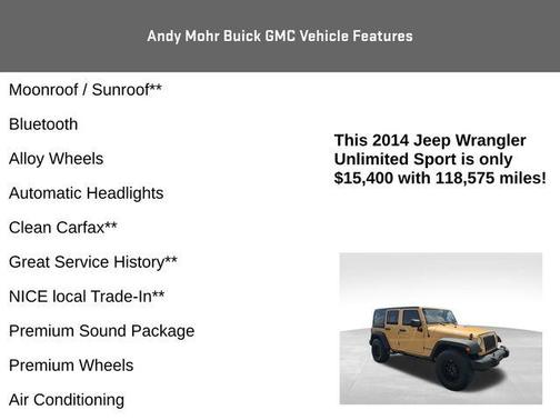 2014 Jeep Wrangler Unlimited Sport