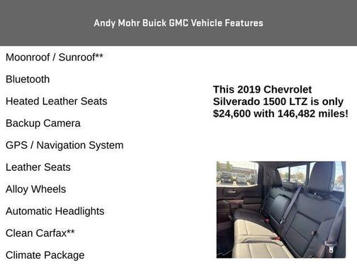 Black 2019 Chevrolet Silverado 1500 LTZ