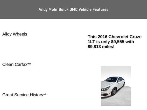 2016 Chevrolet Cruze Limited 1LT