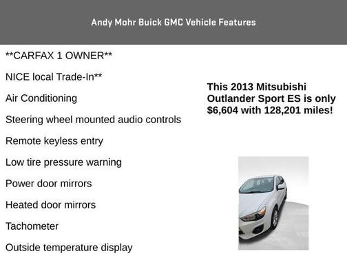 2013 Mitsubishi Outlander Sport ES