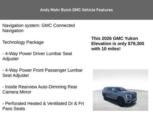 2026 GMC Yukon Elevation