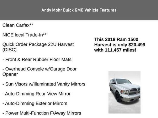 2018 RAM 1500 Harvest