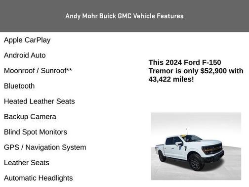 Oxford White 2024 Ford F-150 Tremor