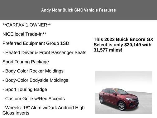 Cinnabar Metallic 2023 Buick Encore GX Select