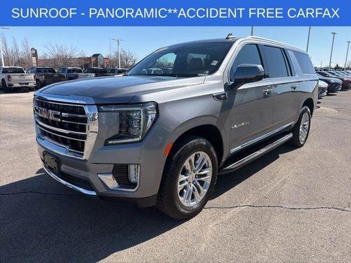 Satin Steel Metallic 2021 GMC Yukon XL SLT
