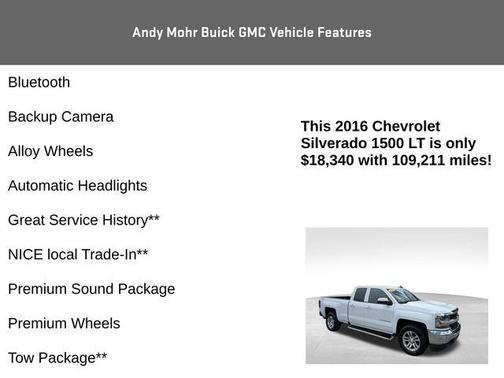 Summit White 2016 Chevrolet Silverado 1500 LT