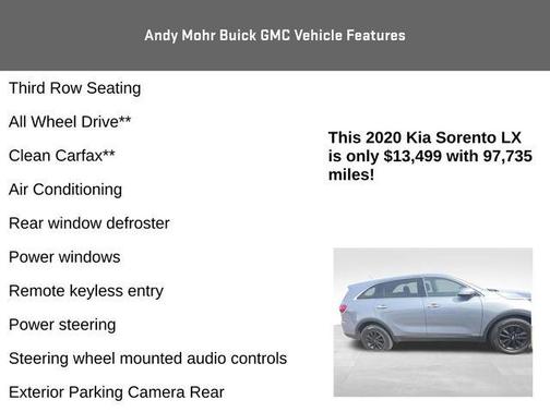 Everlasting Silver 2020 Kia Sorento LX