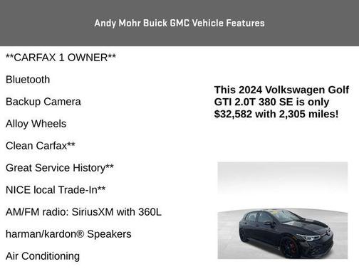 2024 Volkswagen Golf GTI 2.0T 380 SE