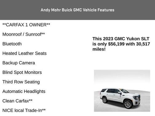 White Frost 2023 GMC Yukon SLT
