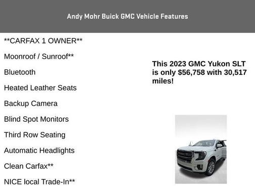 White Frost 2023 GMC Yukon SLT