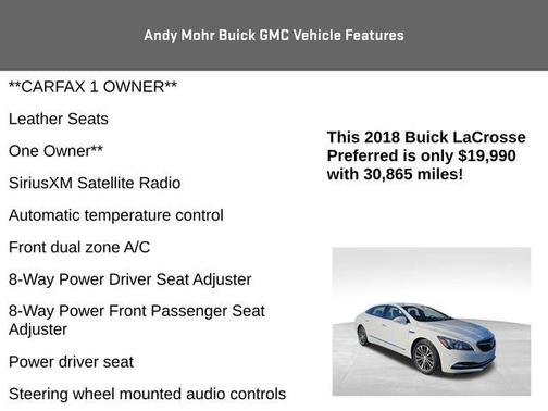 2018 Buick LaCrosse Preferred