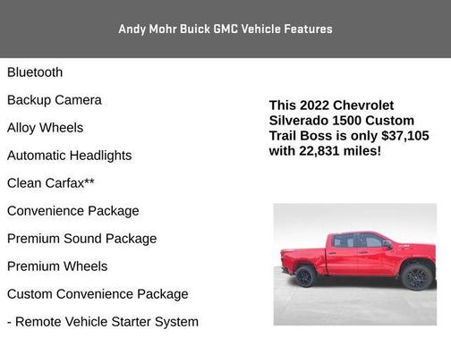 2022 Chevrolet Silverado 1500 Custom Trail Boss