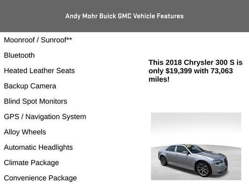 Billet Silver Metallic 2018 Chrysler 300 S
