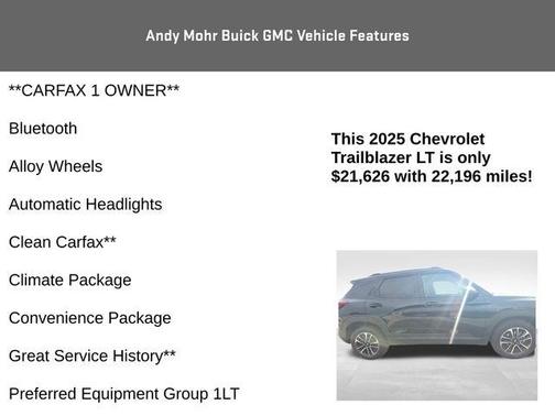 Mosaic Black Metallic 2025 Chevrolet Trailblazer LT
