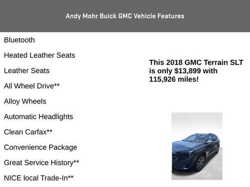 Steel Metallic 2018 GMC Terrain SLT