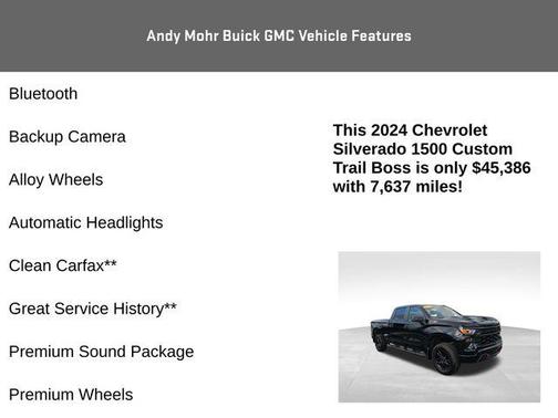 2024 Chevrolet Silverado 1500 Custom Trail Boss