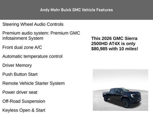 2026 GMC Sierra 2500 AT4X