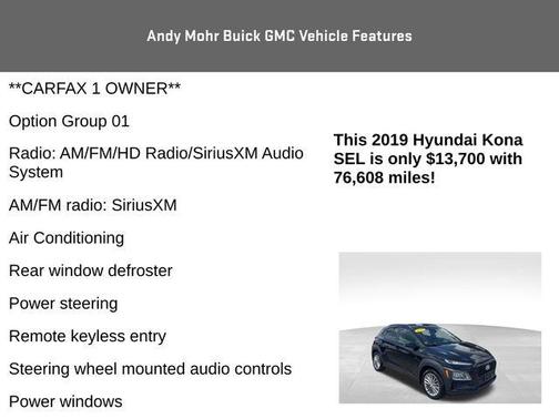 2019 Hyundai KONA SEL
