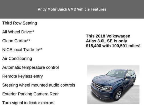 2018 Volkswagen Atlas 3.6L SE w/Technology