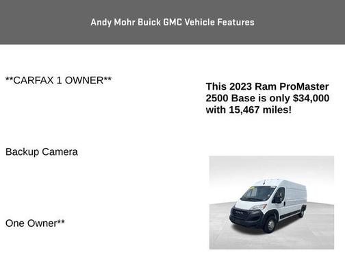 2023 RAM ProMaster 2500 High Roof