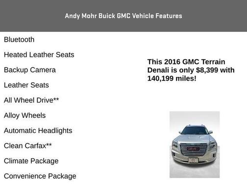 Quicksilver Metallic 2016 GMC Terrain Denali