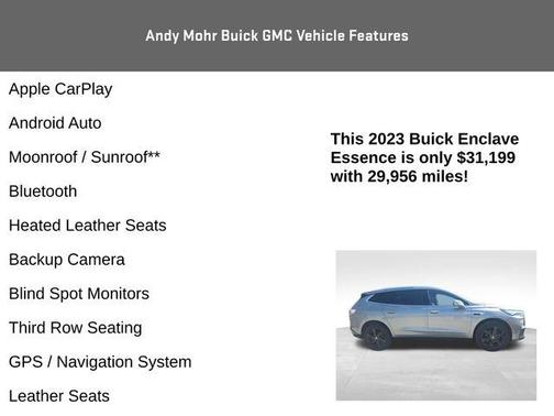 Gray Metallic 2023 Buick Enclave Essence