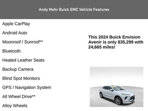 White Frost 2024 Buick Envision Avenir