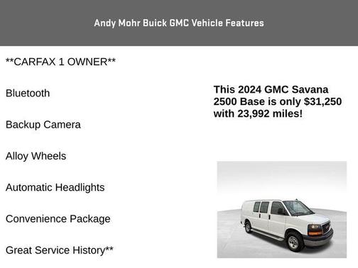 2024 GMC Savana 2500 Work Van