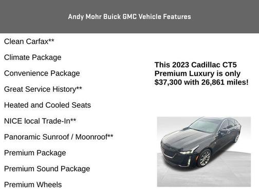 2023 Cadillac CT5 Premium Luxury RWD