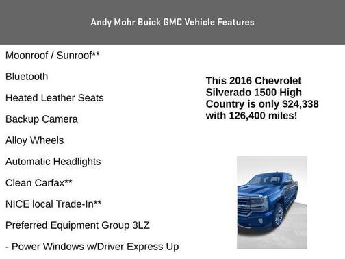 2016 Chevrolet Silverado 1500 High Country