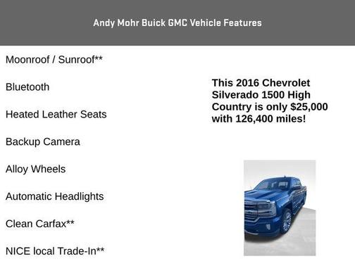 2016 Chevrolet Silverado 1500 High Country