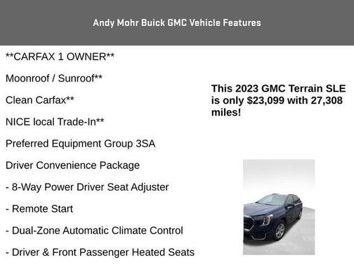 Marine Metallic 2023 GMC Terrain SLE