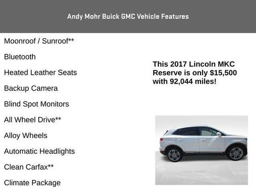 2017 Lincoln MKC Reserve