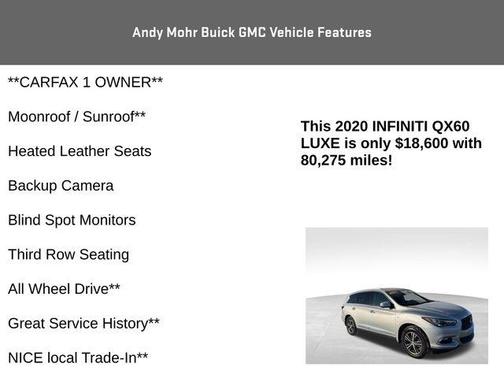 2020 INFINITI QX60 Luxe