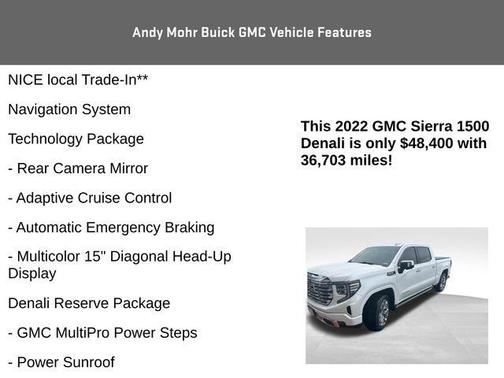 White Frost 2022 GMC Sierra 1500 Denali