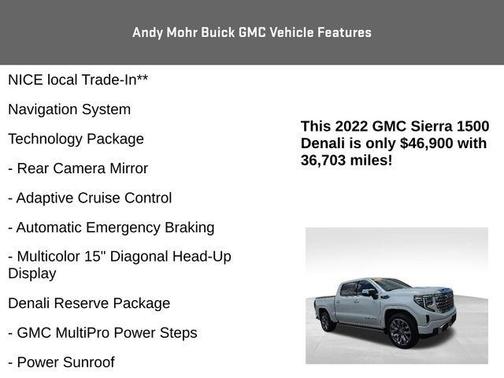 White Frost 2022 GMC Sierra 1500 Denali