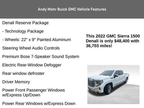White Frost 2022 GMC Sierra 1500 Denali