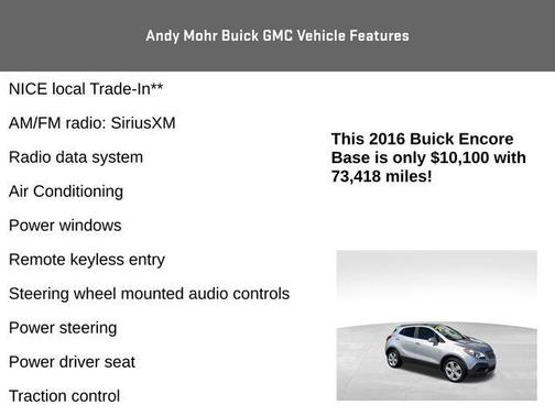 Quicksilver Metallic 2016 Buick Encore Base