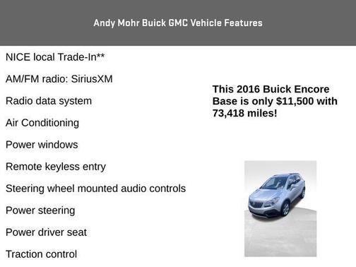 Quicksilver Metallic 2016 Buick Encore Base