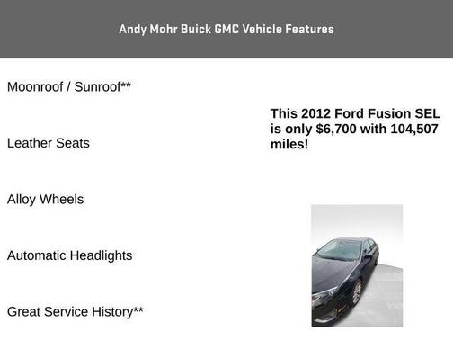 2012 Ford Fusion SEL