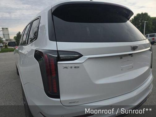 Crystal White Tri-Coat 2024 Cadillac XT6 Sport AWD