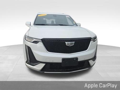 Crystal White Tri-Coat 2024 Cadillac XT6 Sport AWD