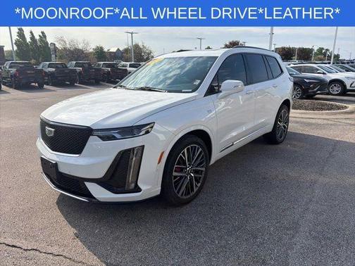 Crystal White Tri-Coat 2024 Cadillac XT6 Sport AWD