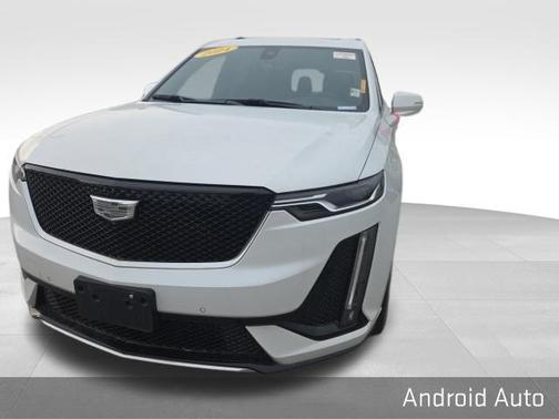 Crystal White Tri-Coat 2024 Cadillac XT6 Sport AWD
