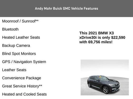 2021 BMW X3 xDrive30i