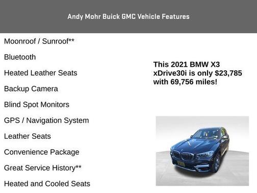 2021 BMW X3 xDrive30i